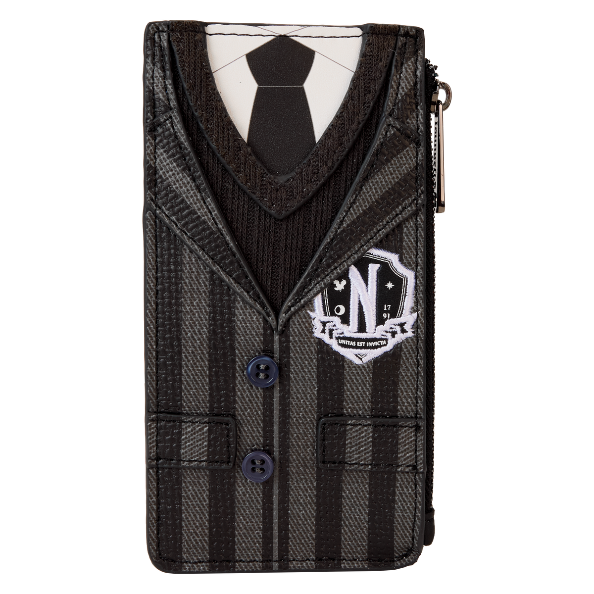 wednesday exclusive nevermore academy uniform cosplay large card holder