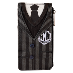 wednesday exclusive nevermore academy uniform cosplay large card holder