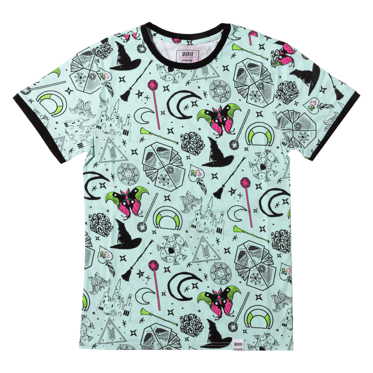 wicked elphaba & glinda all-over print unisex tee